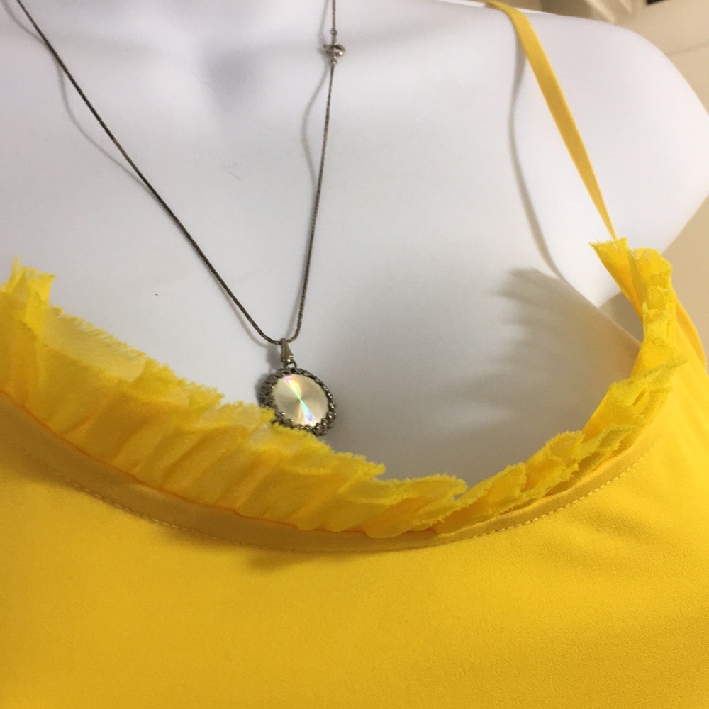 The Limited Yellow Camisole with ruffle